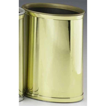 TOOL Mylar Polished Brass Waste Basket TO88580